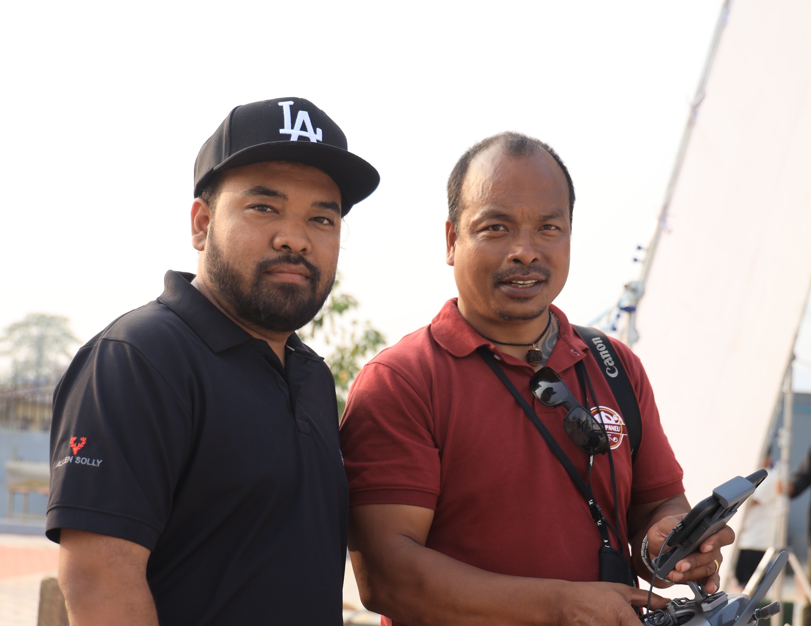 working mood with top cinematographer of Nepali film industry